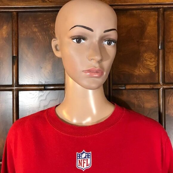 Reebok New England Patriots Red 100% Cotton Shirt - Picture 8 of 16